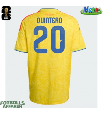 Colombia Juan Fernando Quintero #20 Hemmatröja VM 2026 Kortärmad